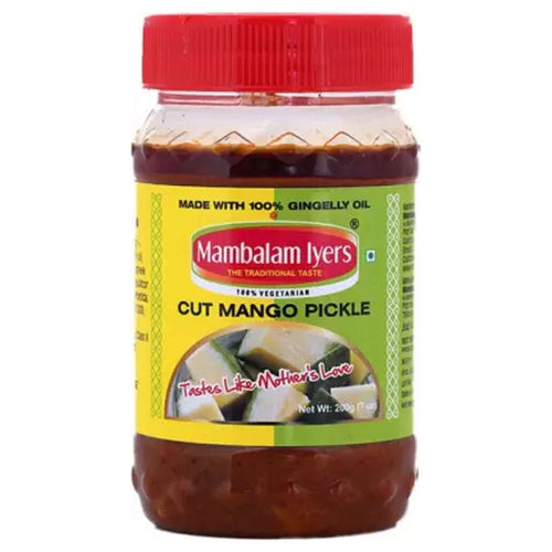Mambalam Iyers Cut Mango Pickle 200gm (Buy 1 Get 1 Offer) 