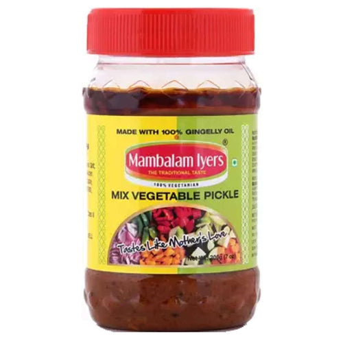 Mambalam Iyers Vegetable Pickle 200gm (Buy 1 Get 1 Offer) 