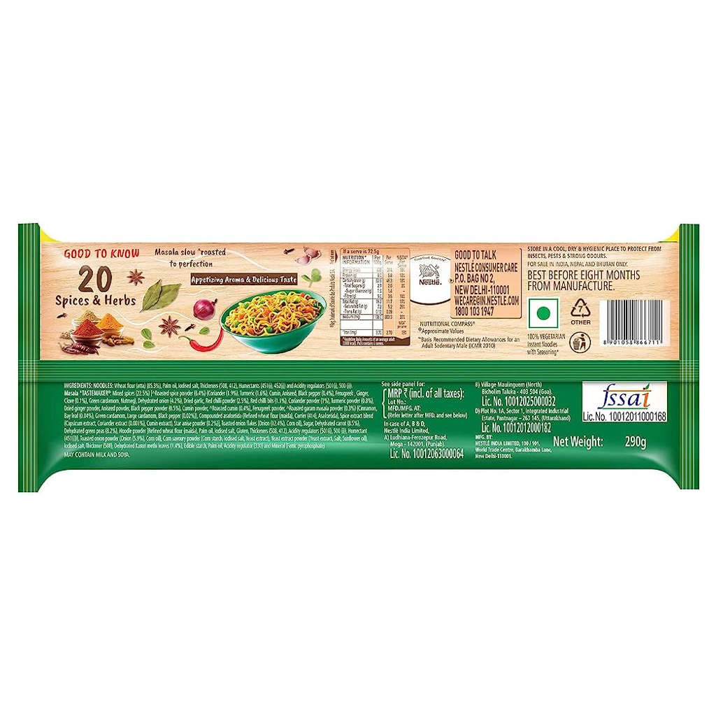 Nestle Maggi Nutri-Licious Masala Veg Atta Noodles 290g