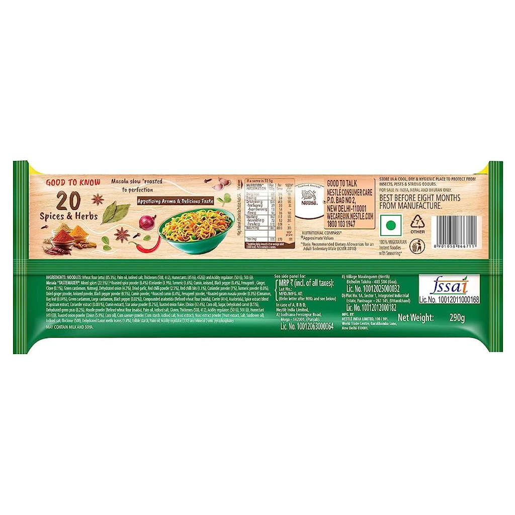 Nestle Maggi Nutri-Licious Masala Veg Atta Noodles 290g