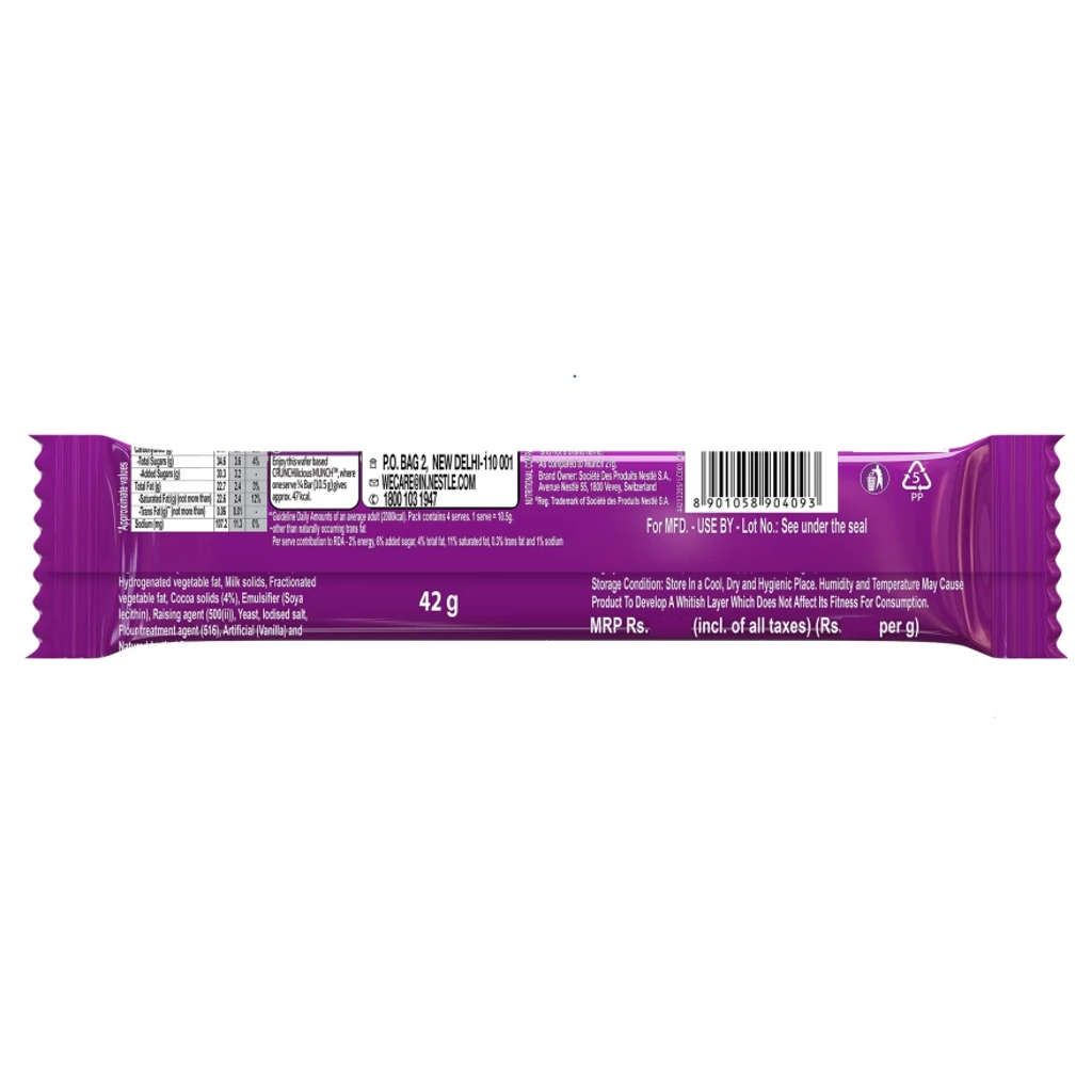 Nestle Munch Max Choco Coated Wafer 42g