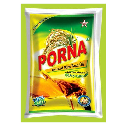Porna Refined Rice Bran Oil Rs.10 Pack 