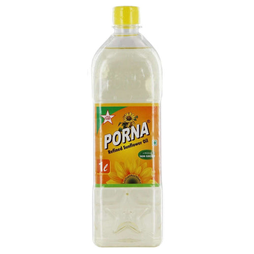 Porna Sunflower Oil 1 Litre Pet Bottle 