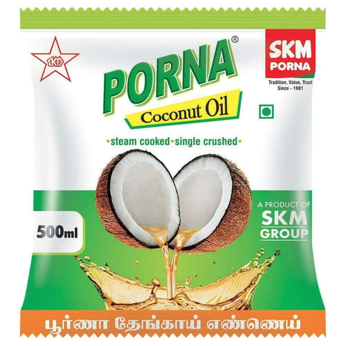 Porna Coconut Oil 500 ml Pouch 