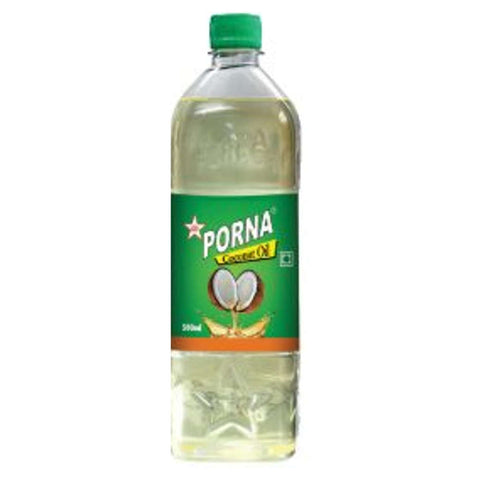 Porna Coconut Oil 500ml Pet Bottle 