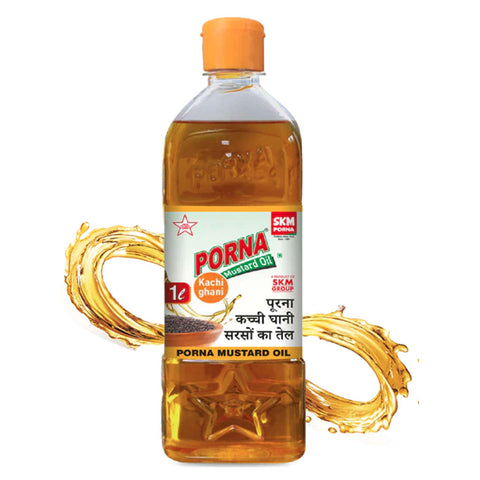 Porna Mustard Oil 1 Litre Pet Bottle 
