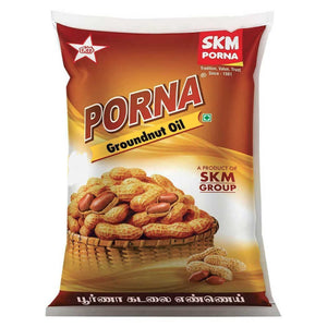 Porna Filtered Groundnut Oil 500 ml Pouch 