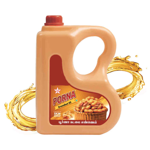 Porna Filtered Groundnut Oil 5 Litre Can 