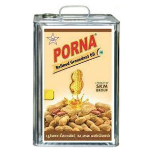 Porna Refined Groundnut Oil 15 Kg Tin 