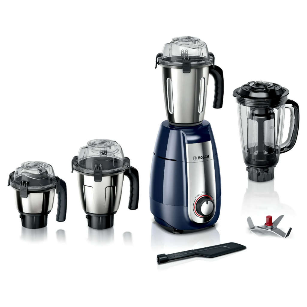 Bosch TrueMixx Pro 4 Jar Mixer Grinder 1000W Mid Night Blue MGM8842DIN 