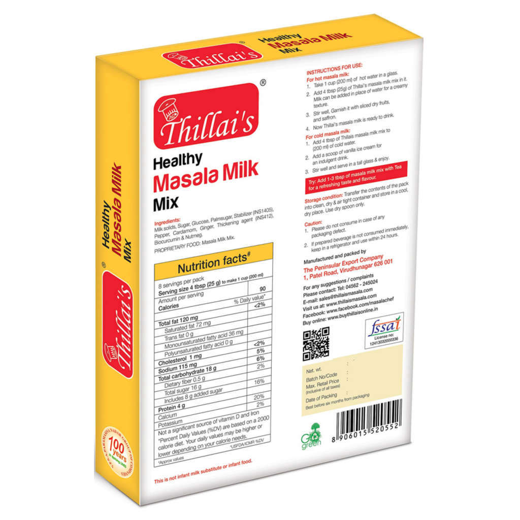 Thillai’s Healthy Masala Milk Mix 500g