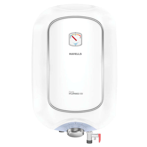 Havells Puro Turbo Dx Electric Storage Water Heater 15 Litre White Blue GHWEPXTWB015 