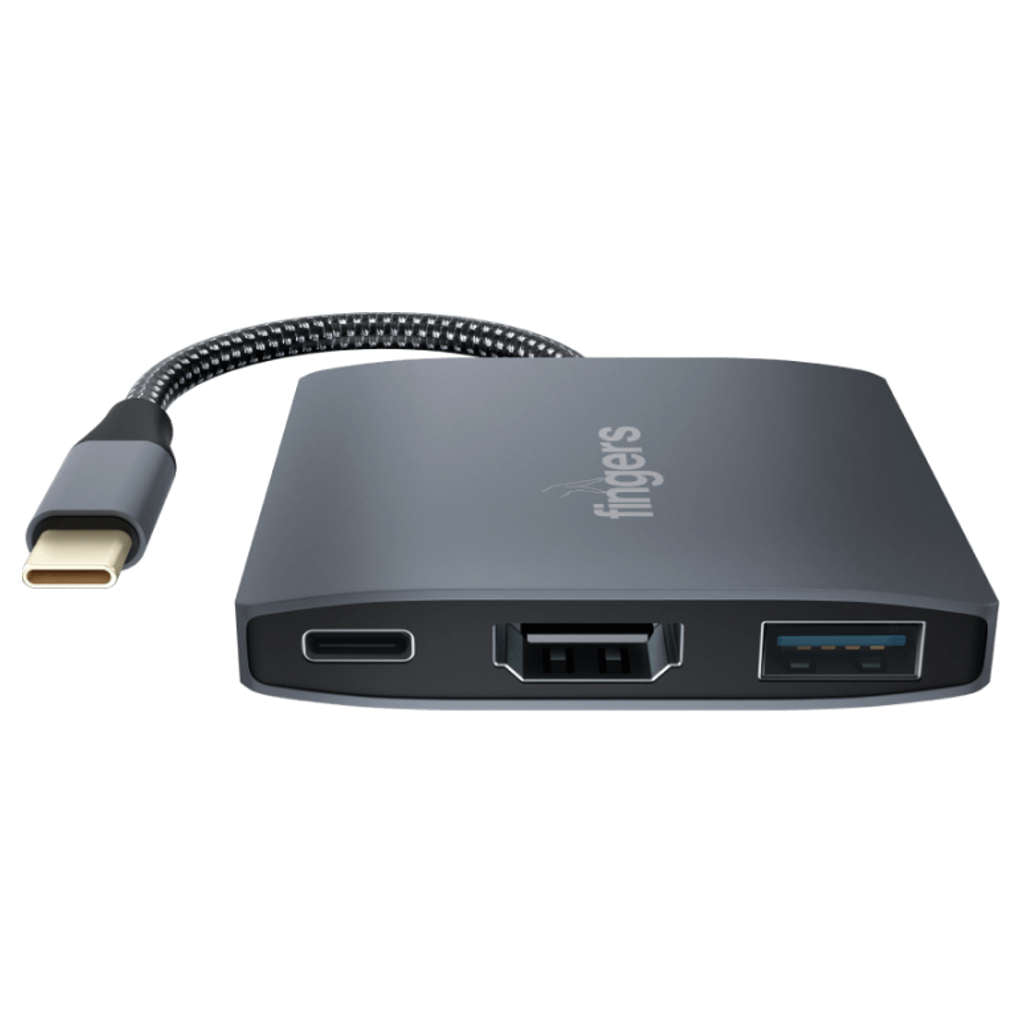 Fingers TopNotch 3-In-1 Type C USB Hub