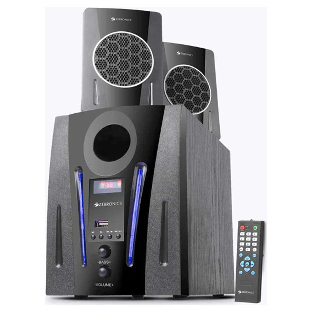 Zebronics 2.1 multimedia speakers with best sale bluetooth