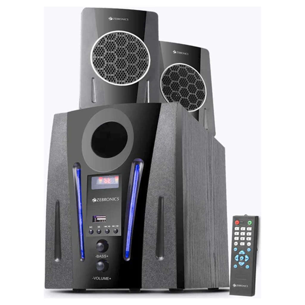 Zebronics 2.1 Channel Wireless Bluetooth Multimedia Speaker Zeb-BT2150RUF