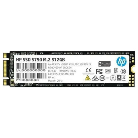 HP S750 M.2 SATA Solid State Drive 512GB 6C9P6AA 