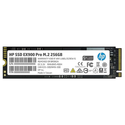HP EX900 Pro M.2 256GB Solid State Drive NVMe 7D552AA 