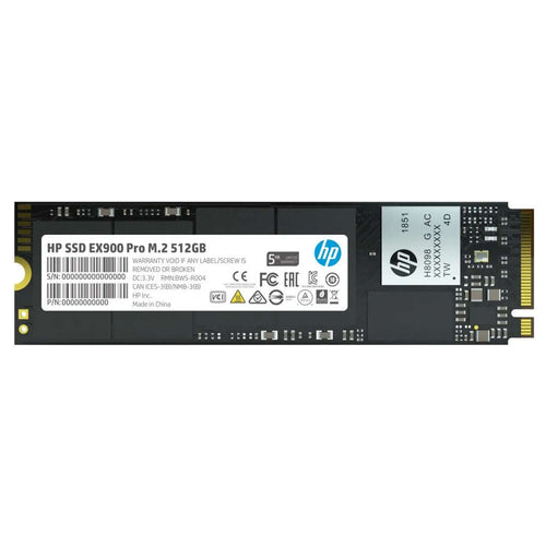 HP EX900 Pro M.2 512GB Solid State Drive NVMe 7D553AA 