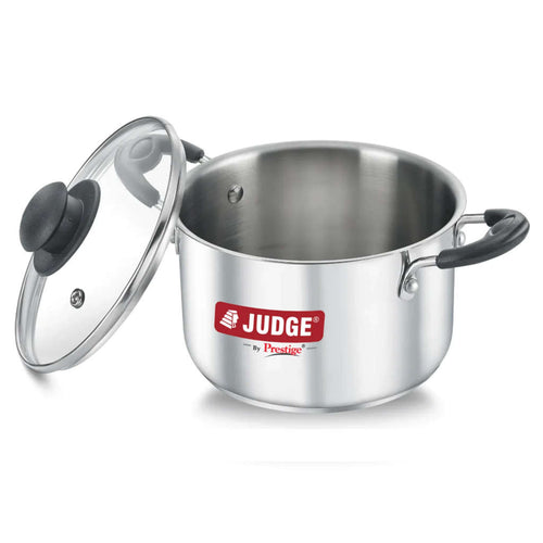 Judge Classic Stainless Steel Casserole With Glass Lid 180mm 