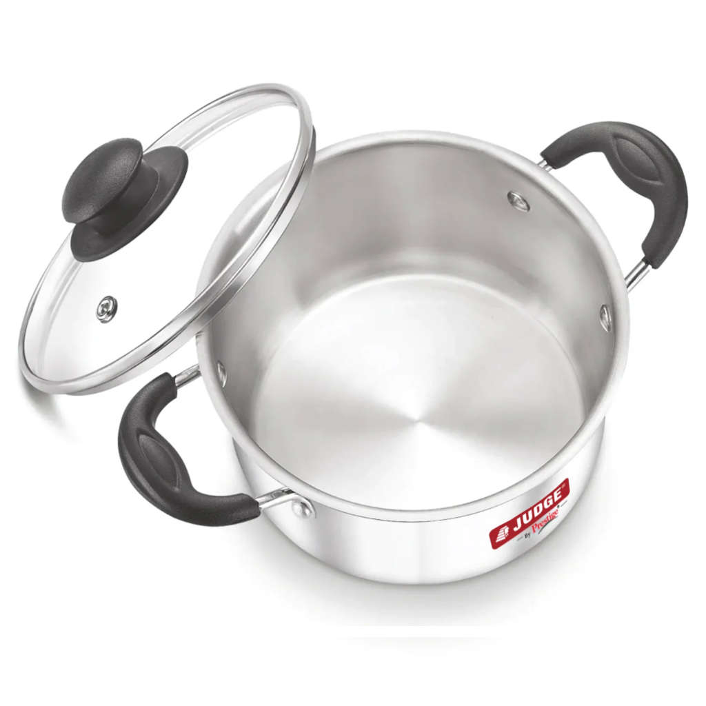Judge Classic Stainless Steel Casserole With Glass Lid 180mm