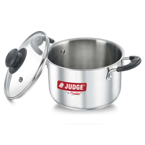Judge Classic Stainless Steel Casserole With Glass Lid 200mm 