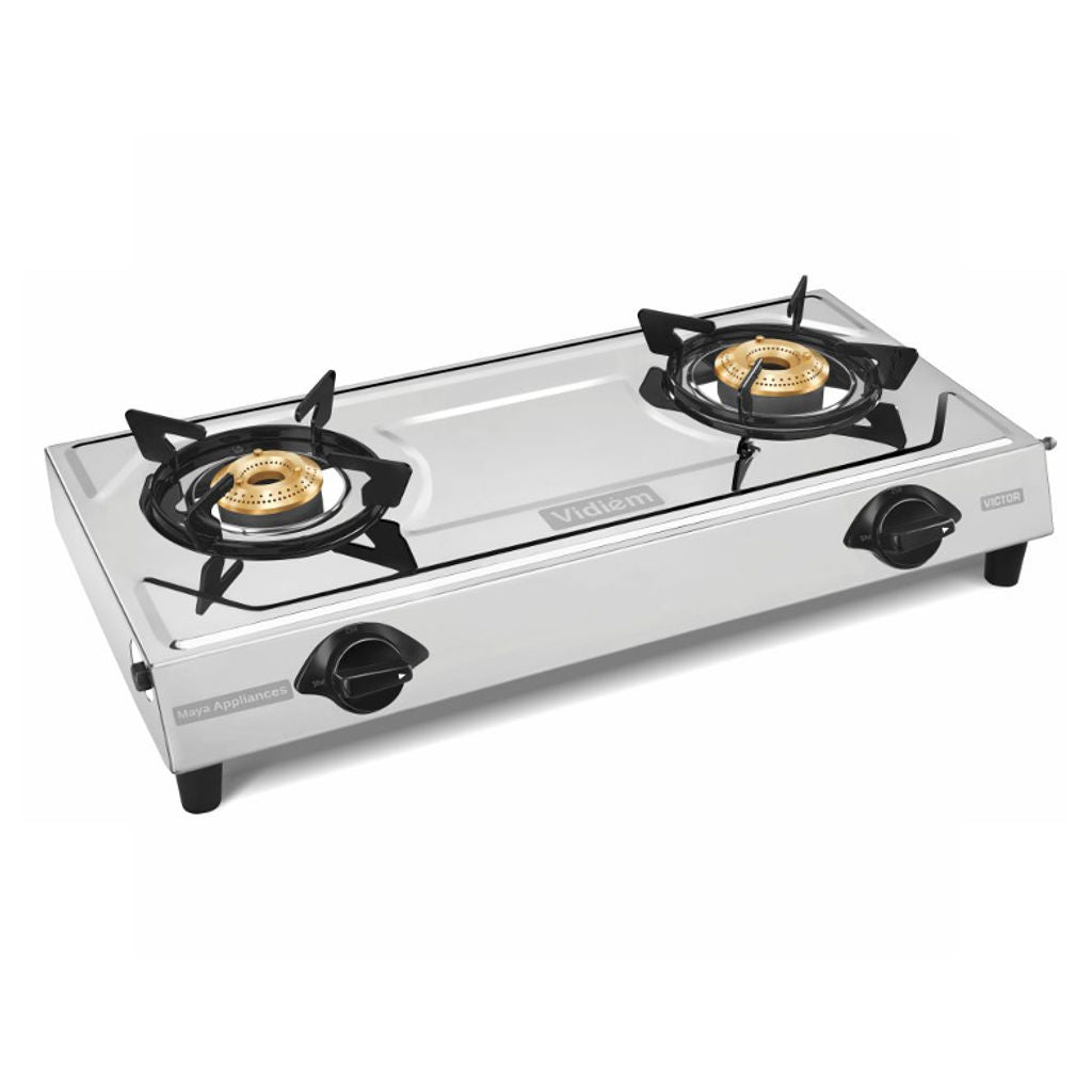 Vidiem Victor Stainless Steel Gas Stove 2 Burner