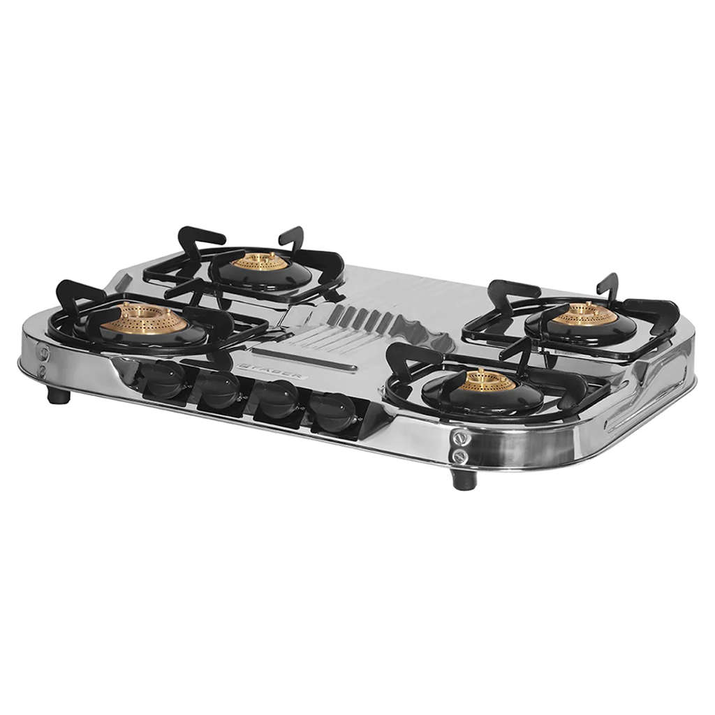 Faber Astra Stainless Steel Gas Stove 4 Brass Burner