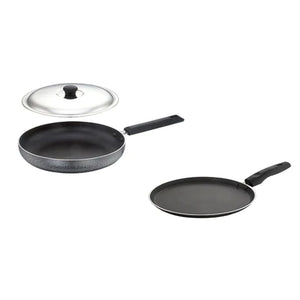 Sowbaghya NS Breakfast Set (Dosa Tawa & Fry Pan With SS Lid) NS11 