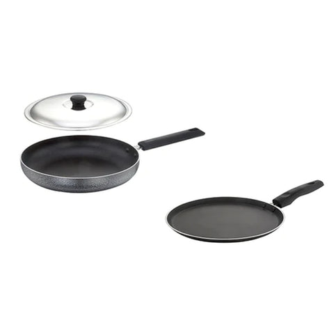Sowbaghya NS Breakfast Set (Dosa Tawa & Fry Pan With SS Lid) NS11 