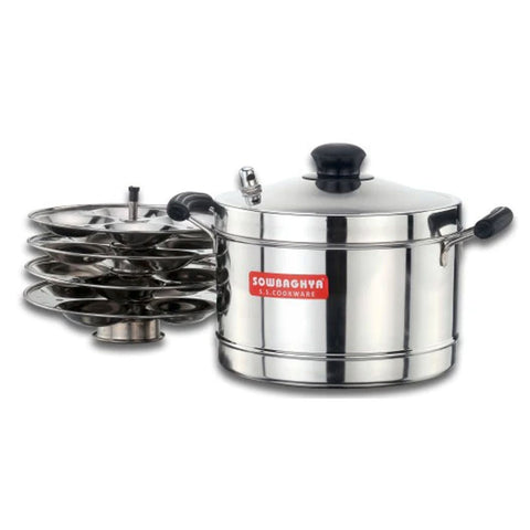 Sowbaghya Ultima IB Stainless Steel Idly Cooker 4 Plates ISS09 