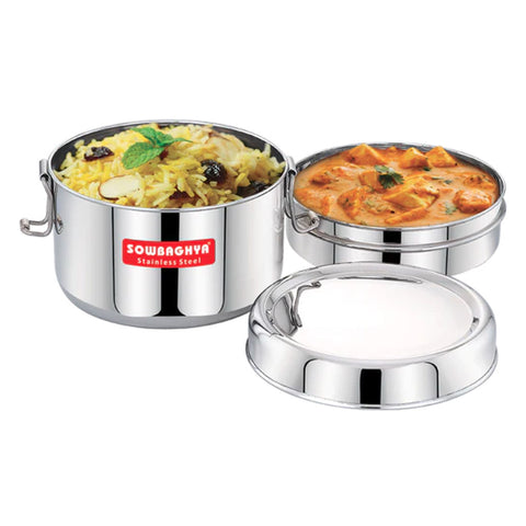 Sowbaghya Stainless Steel Lunch Box Single SSLB01 