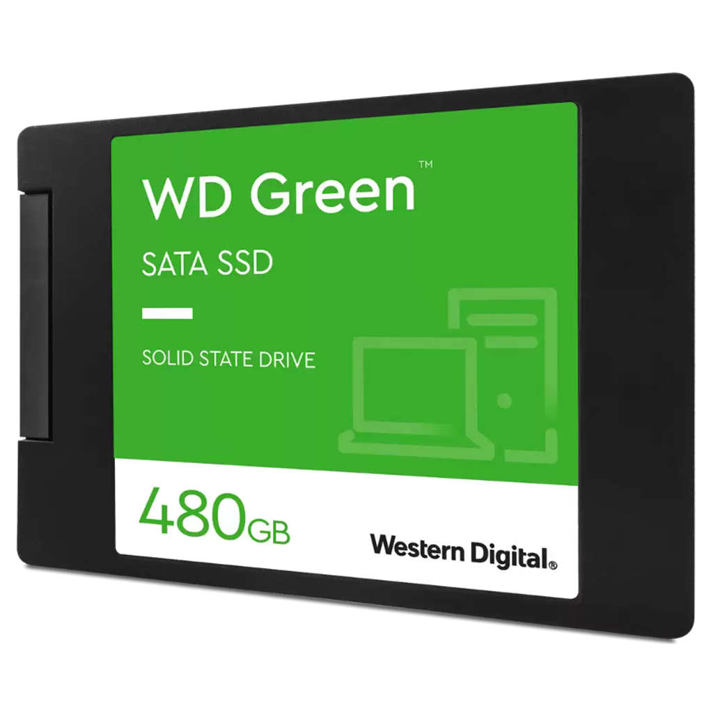 WD Green SATA Internal Solid State Drive 480 GB 2.5”/7mm Up to 545MB/s WDS480G3G0A