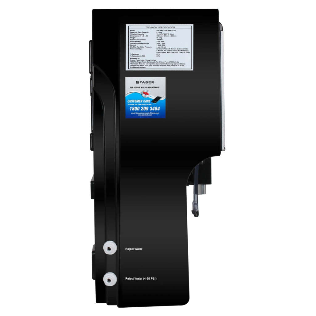 Faber FWP Galaxy Pro Plus BK Water Purifier 7 Litre RO+UV+MAT