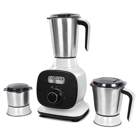 Faber FMG Candy Mixer Grinder 800 W 3 Jars Black White 