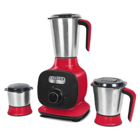 Faber FMG Candy Mixer Grinder 1000 W 3 Jars Mystic Red 
