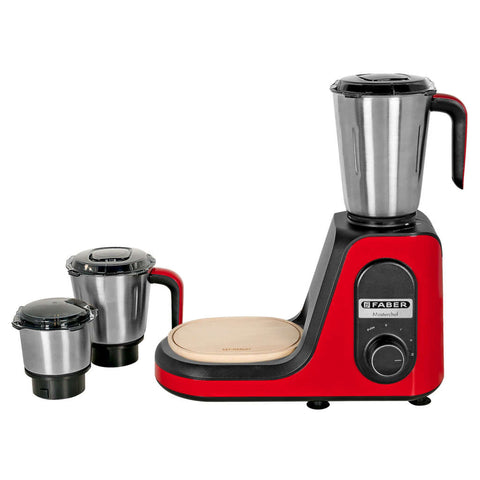 Faber FMG Master Chef Mixer Grinder 800 W 3 Jars Mystic Red 