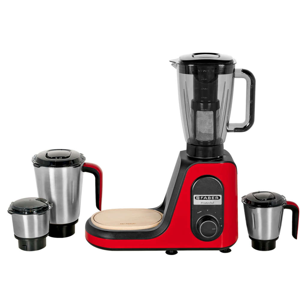 Faber FMG Master Chef Mixer Grinder 800 W 4 Jars Mystic Red 