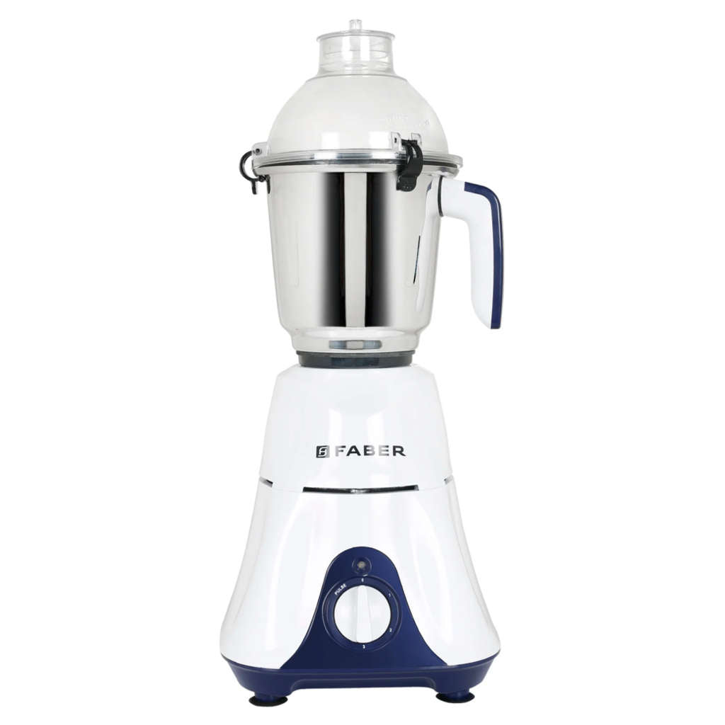 Faber FMG Hilux Mixer Grinder 550 W 3 Jars White Indigo