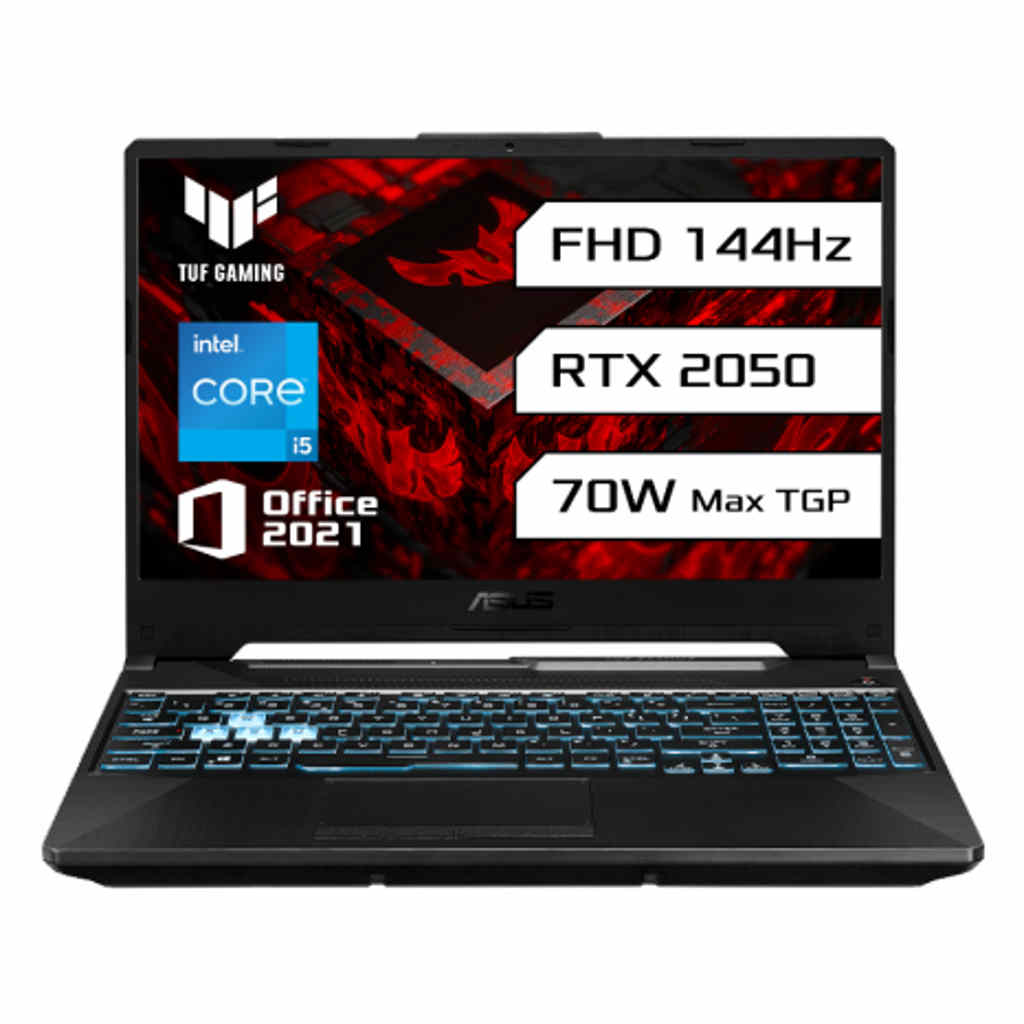 Asus TUF Gaming F15 11th Gen Intel Core i5-11400H Processor Gaming Laptop FX506HF-HN024WS 