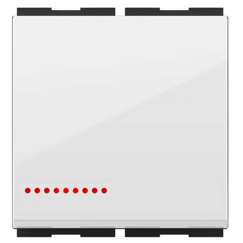 GM FourFive 10AX 1 Way Switch With LED Indicator 2 Module AA 2 004 
