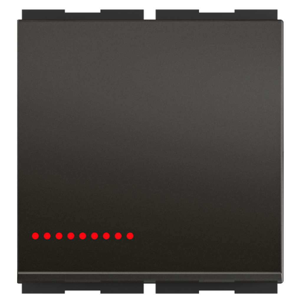 GM FourFive 10AX 1 Way Switch With LED Indicator 2 Module AA 2 004