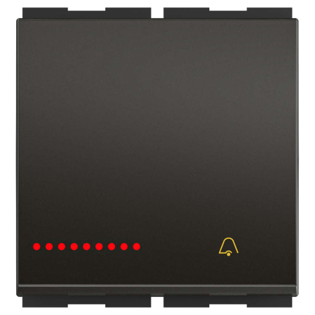GM FourFive 10AX Bell Push Switch With LED Indicator 2 Module AA 2 016