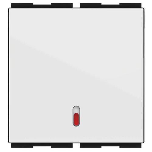 GM Zenova 6AX 1 Way Switch With LED Indicator 2 Module AA 2 336 