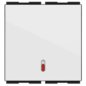 GM Zenova 6AX 1 Way Switch With LED Indicator 2 Module AA 2 336 