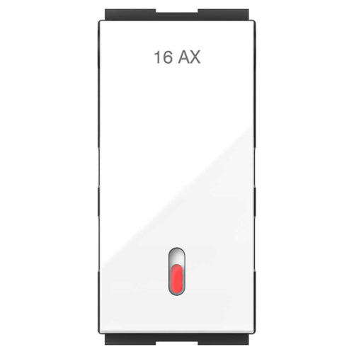 GM Zenova 16AX 1 Way Switch With LED Indicator AA 1 340 