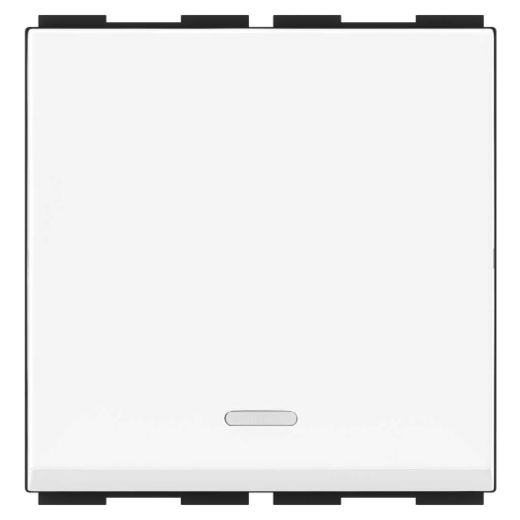 GM Ziano 6AX 1 Way Switch With LED Indicator 2 Module AA 2 627 