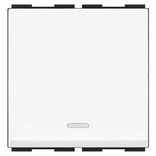 GM Ziano 6AX 1 Way Switch With LED Indicator 2 Module AA 2 627 