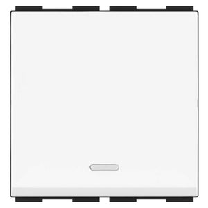 GM Ziano 6AX 1 Way Switch With LED Indicator 2 Module AA 2 627 