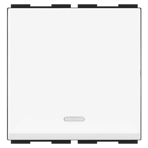GM Ziano 6AX 1 Way Switch With LED Indicator 2 Module AA 2 627 