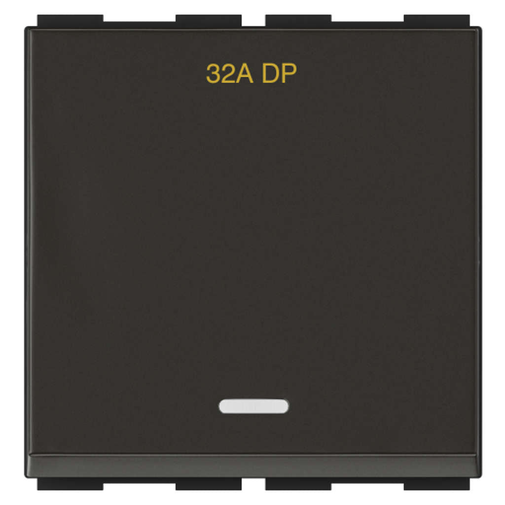 GM Ziano 32A Double Pole Switch With LED Indicator 2 Module AA 2 637